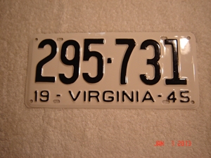 Picture of 1945 Virginia Car Single #295-731