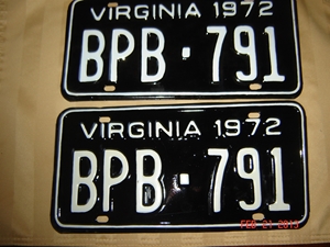 Picture of 1972 Virginia Car Pair #BPB 791