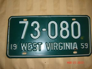 Picture of 1959 West Virginia Car #73-080