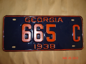 Picture of 1938 Georgia #665C