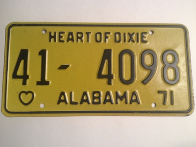 Picture of 1971 Alabama #41-4098