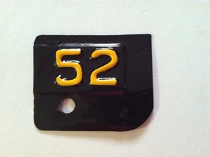 Picture of 1952 New York License Plate Tab