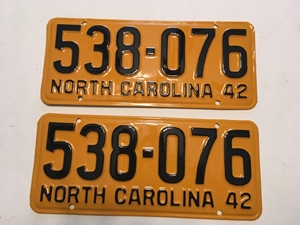Picture of 1942 North Carolina Pair #530-076