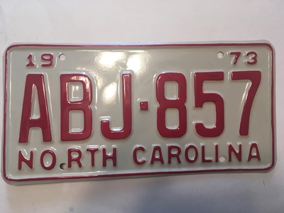 Picture of 1973 North Carolina Car #ABJ-857