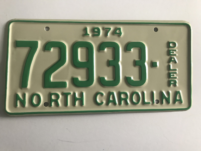 Picture of 1974 North Carolina Dealer #72933