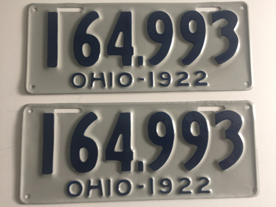 Picture of 1922 Ohio # 164-993