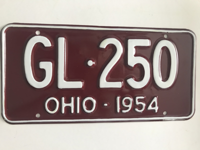 Picture of 1954 Ohio #GL-250