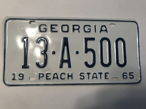 Picture of 1965 Georgia #13-A-500