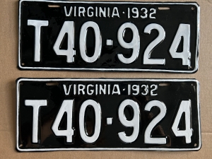 Picture of 1932 Virginia Truck Pair #T40-924